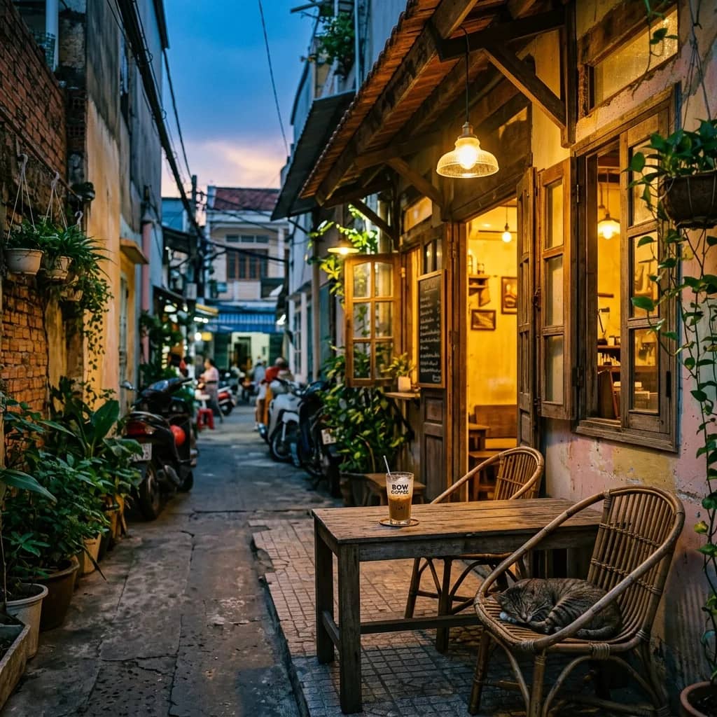 Góc quán cuối hẻm, nơi thời gian dừng lại